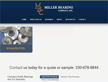 Tablet Screenshot of millerbearing.com